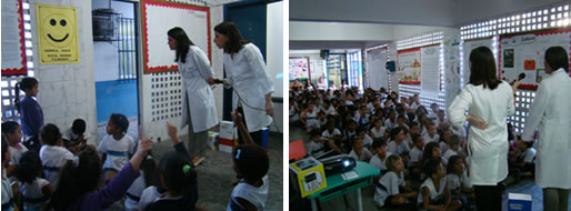 Equipe do INCT-INOFAR foi a uma Escola Municipal da zona norte do RJ desenvolver atividades de educação em saúde voltadas para o uso correto de medicamentos